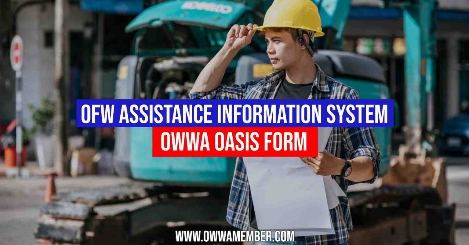 How to Register OASIS OWWA Form | OWWA Member