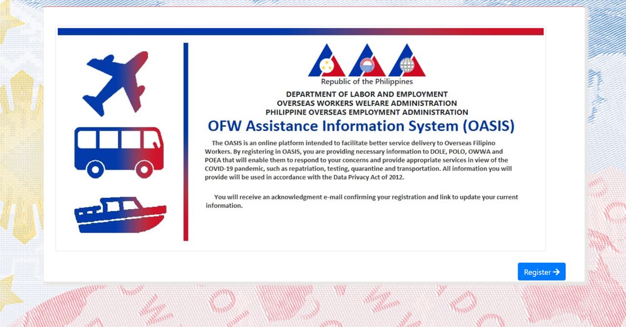 OFW Assistance Information System OASIS online