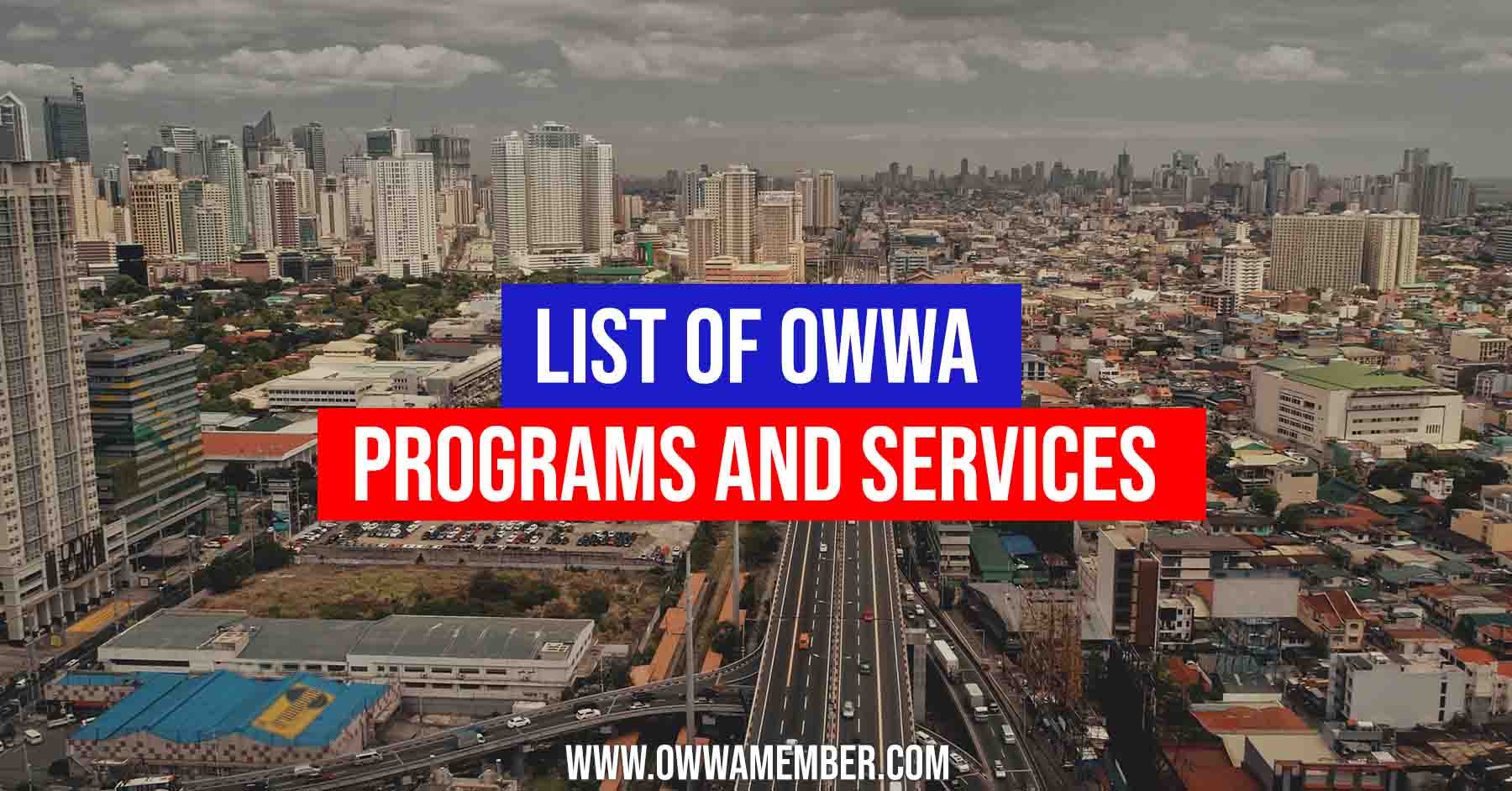 list of owwa programs and services