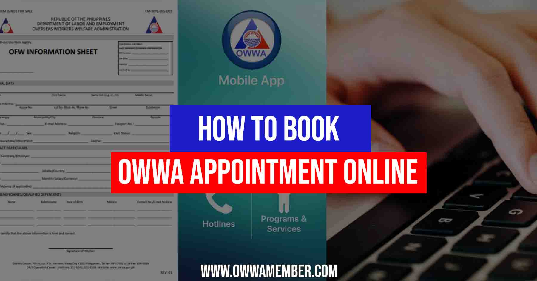 how to book owwa appointment online