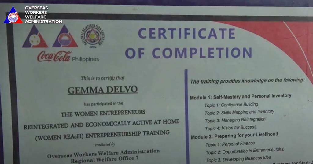 Women Reach OWWA training