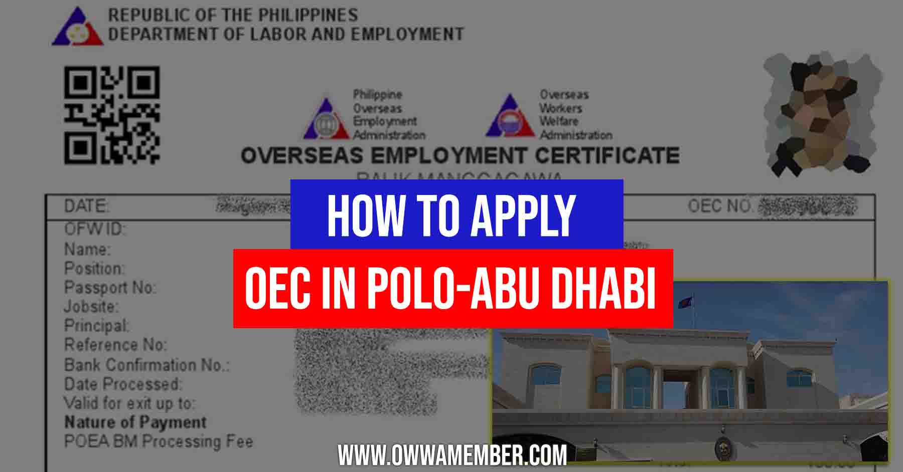 how to apply for oec in polo abu dhabi