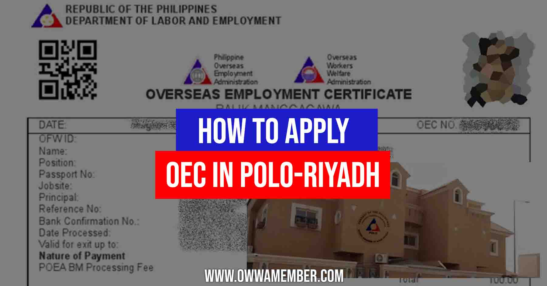 how to apply for oec balik manggagawa polo riyadh