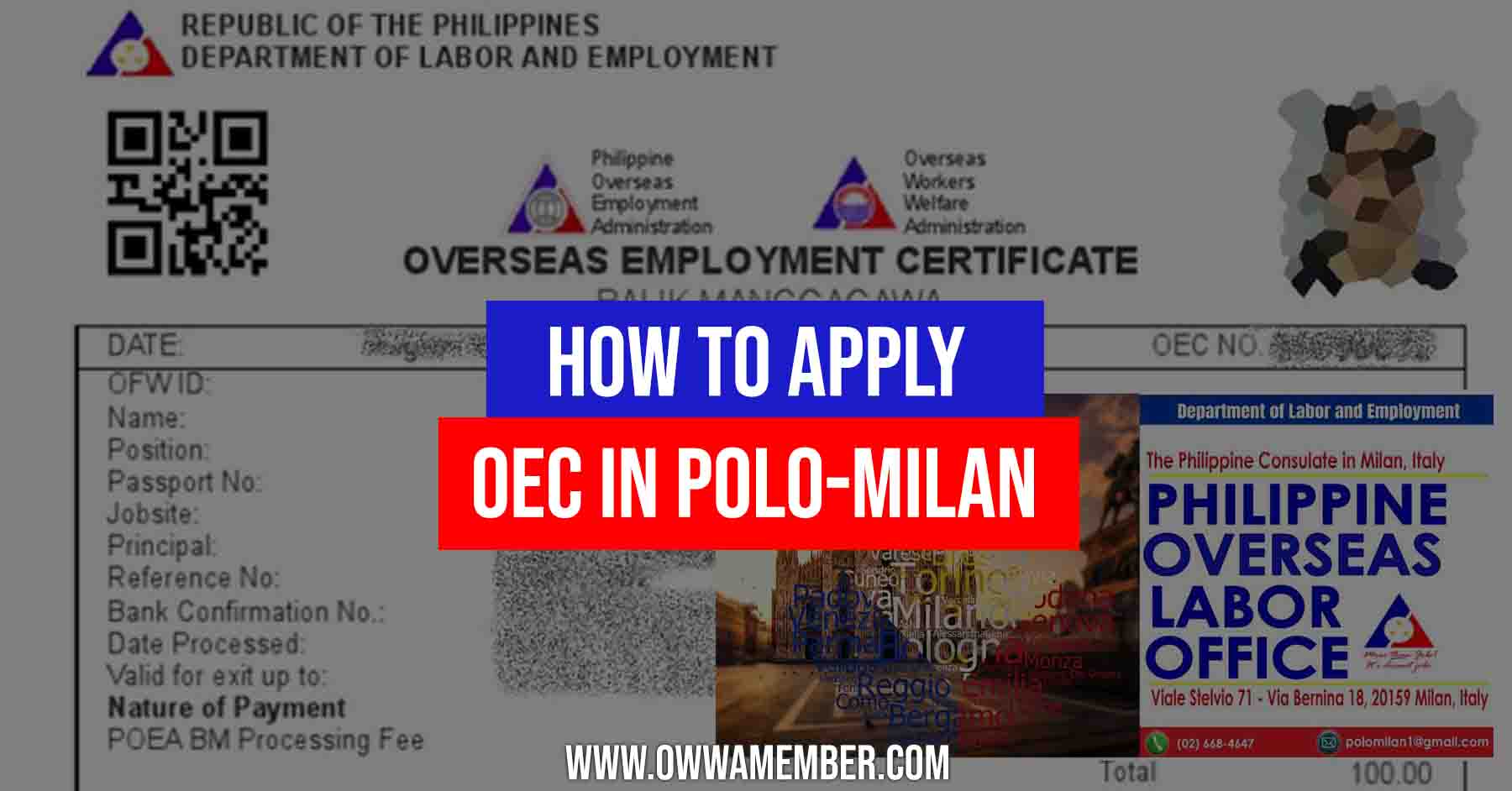 how to apply oec in polo milan