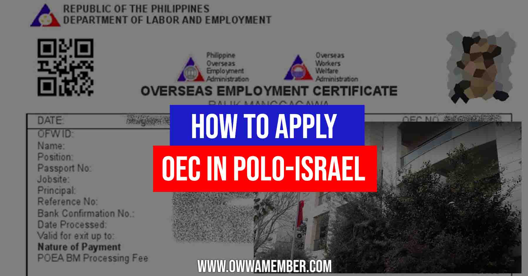 how to apply oec polo tel aviv israel