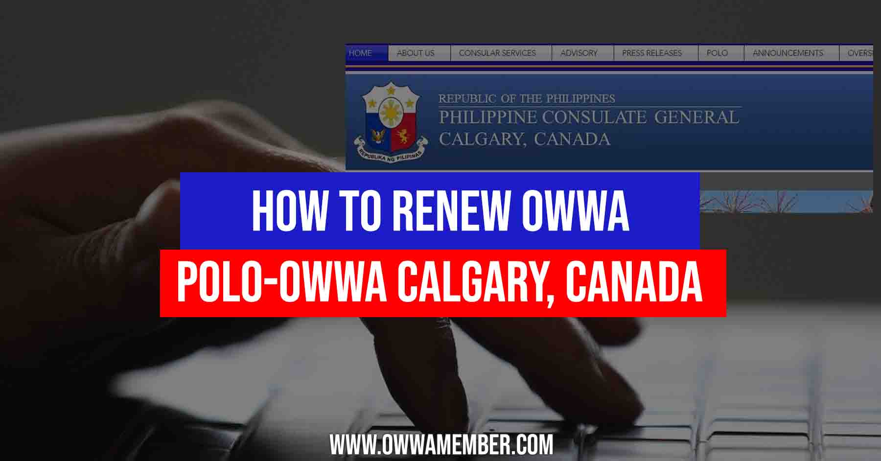how to renew owwa in calgary canada