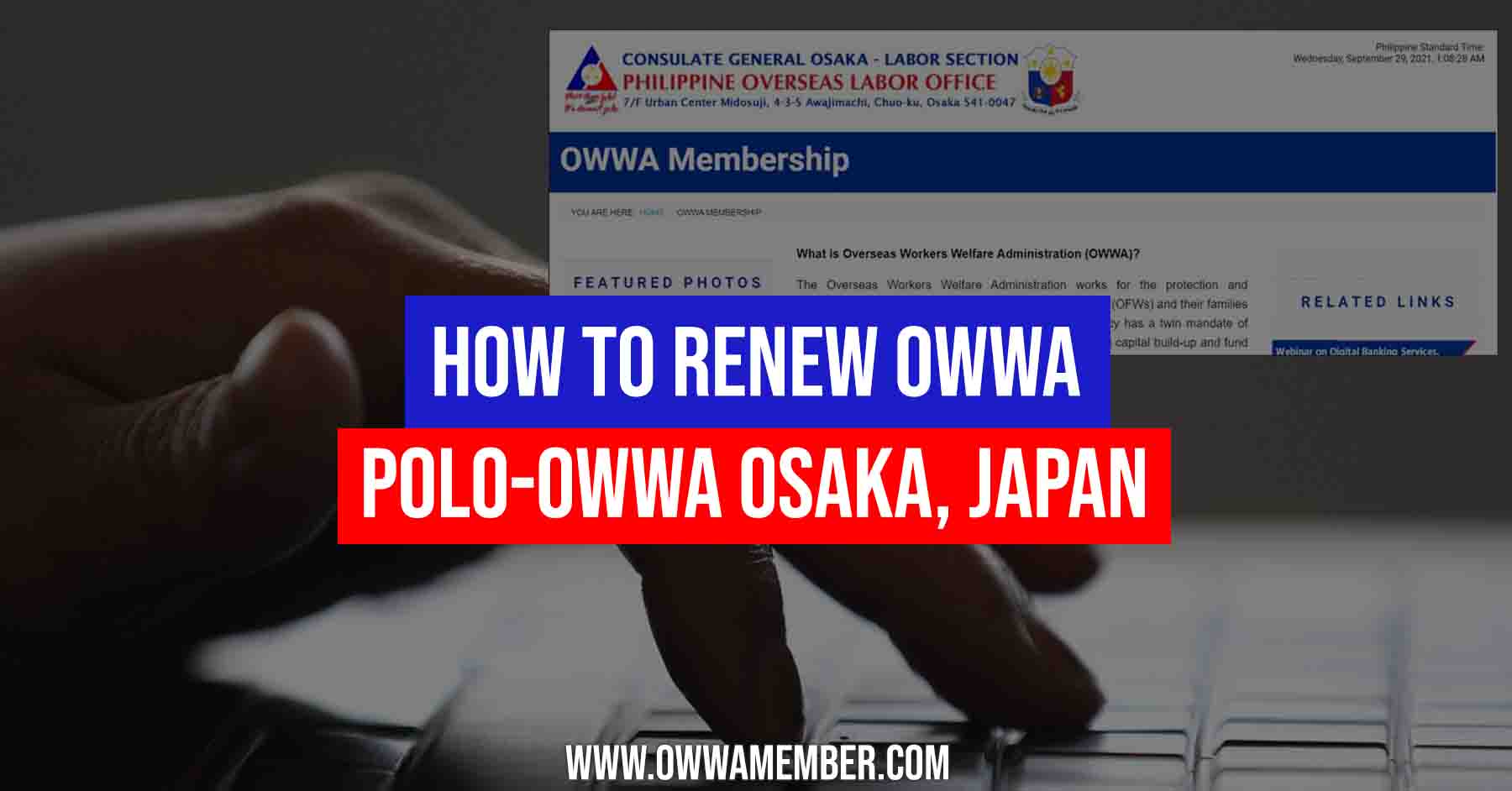 how to renew owwa osaka japan appointment