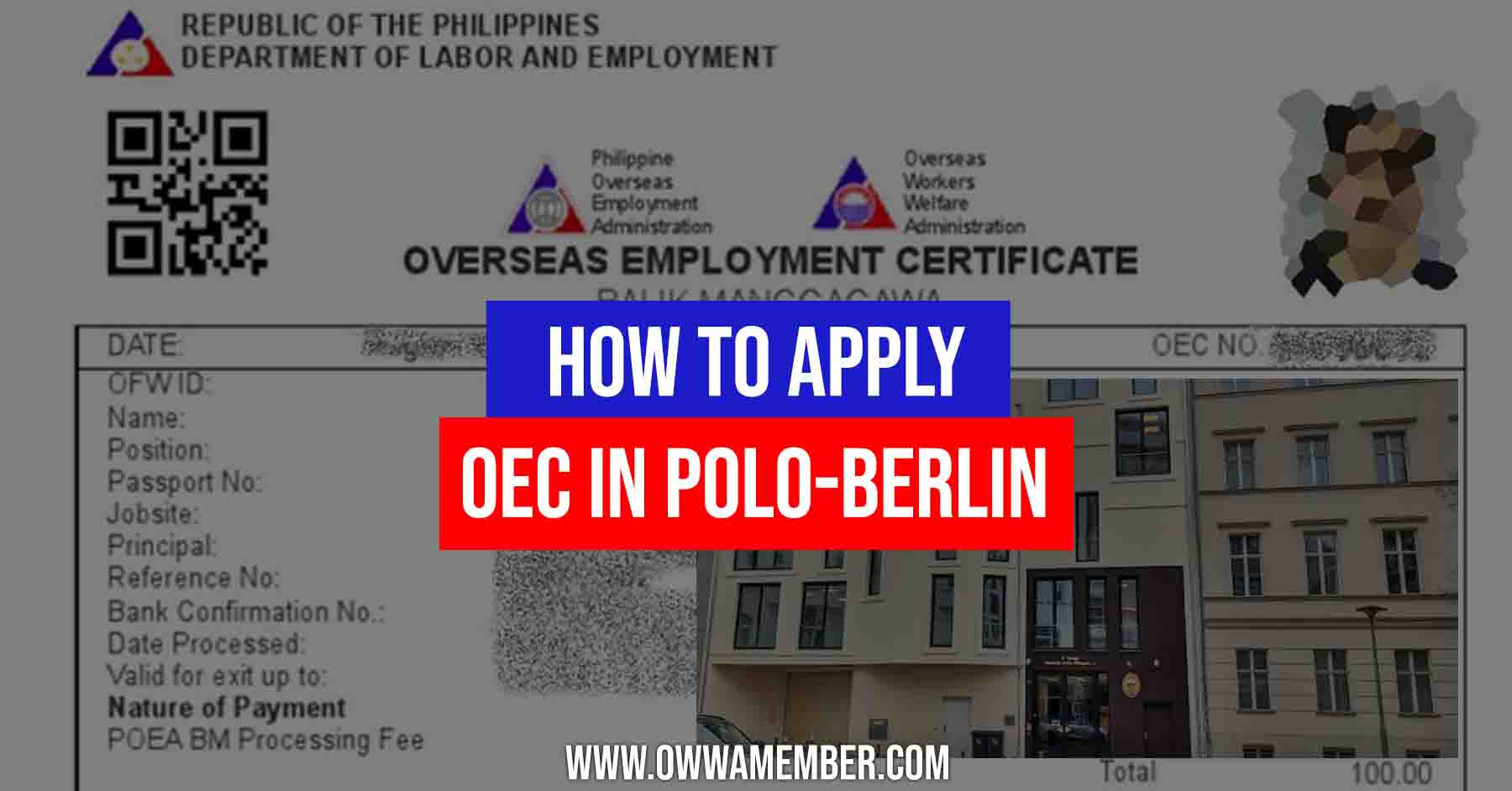 how to apply for oec in polo berlin germany