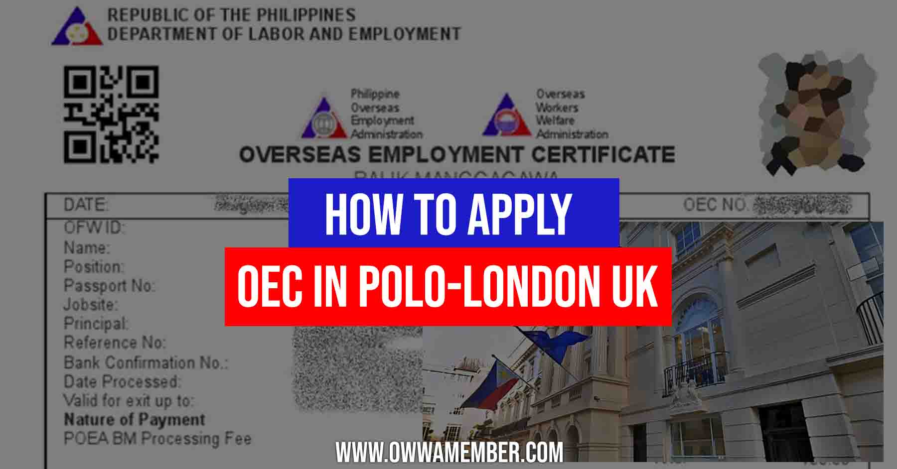 how to apply for oec in polo london united kingdom