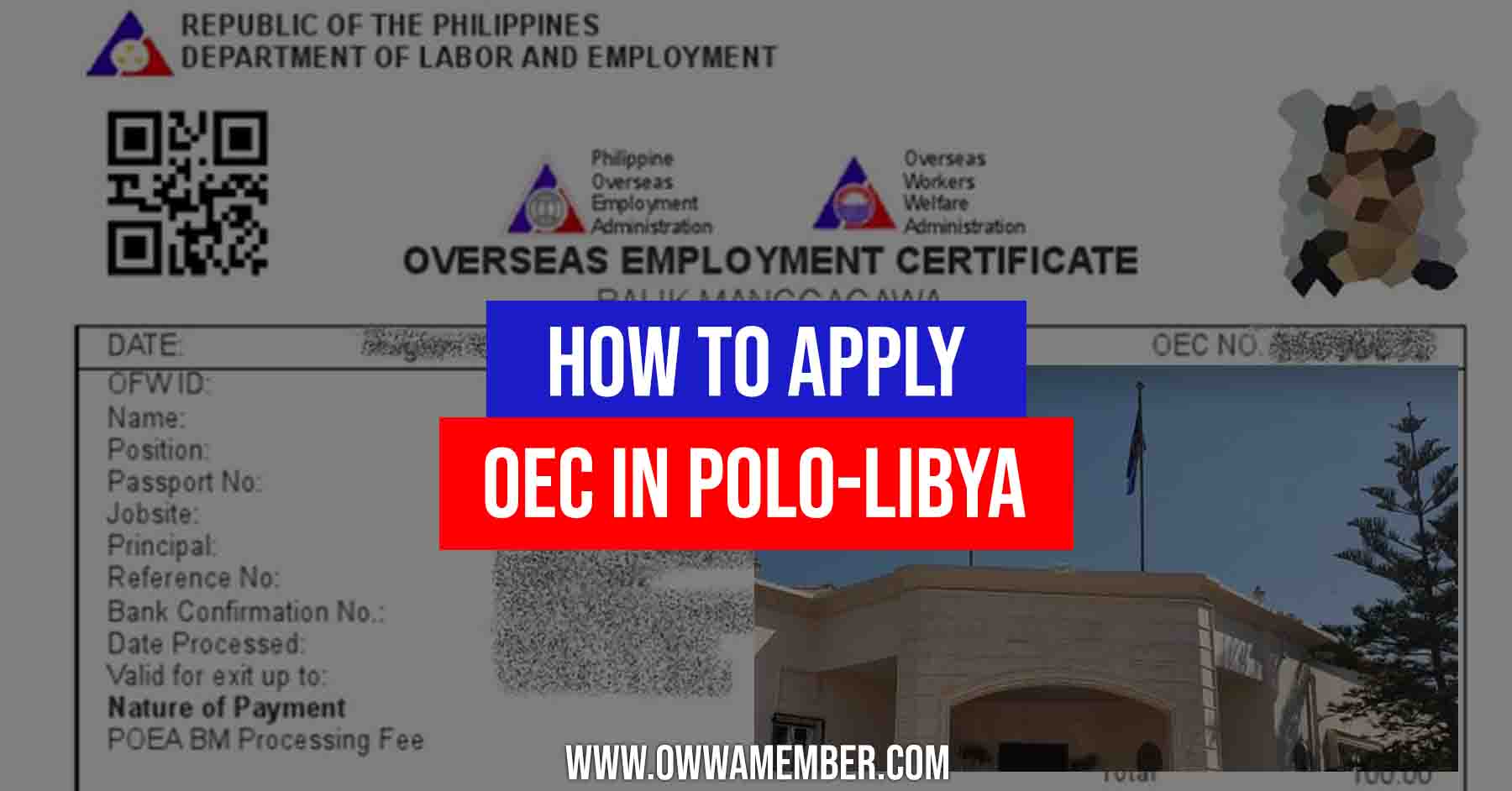 how to apply for oec in polo tripoli libya