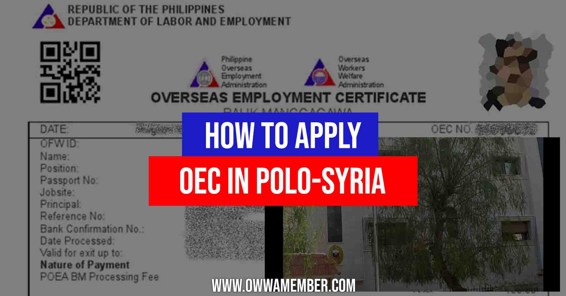 how to apply for oec in syria