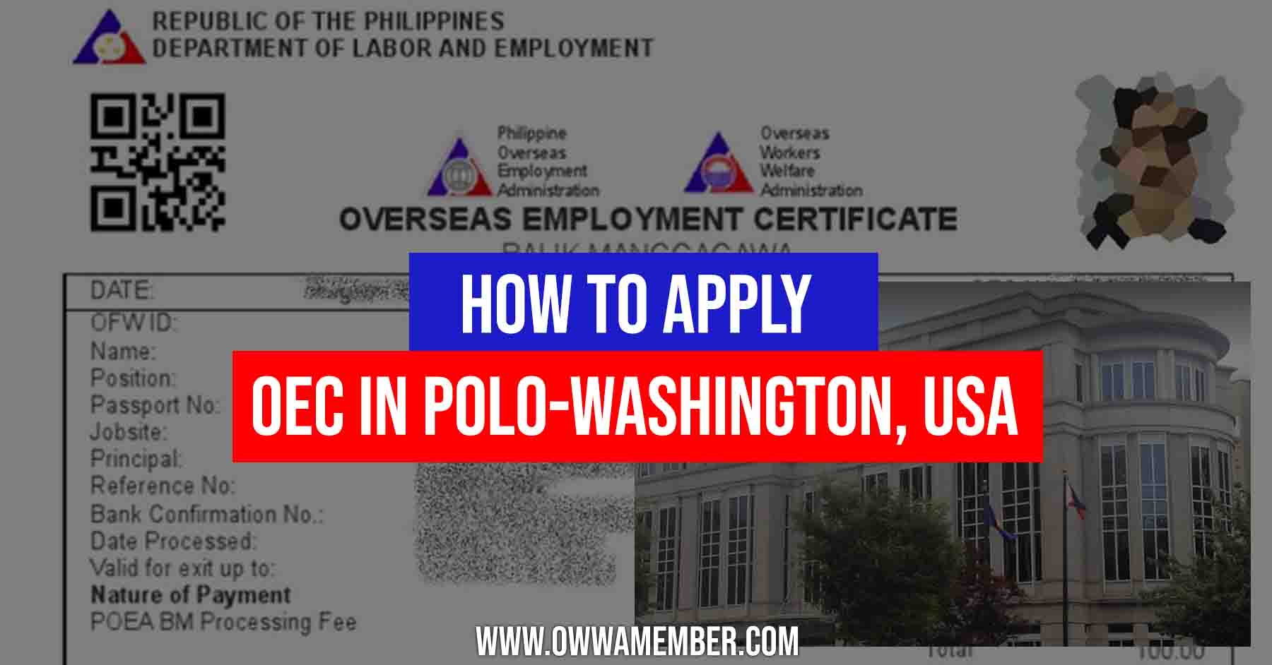 how to apply oec in polo washington dc usa