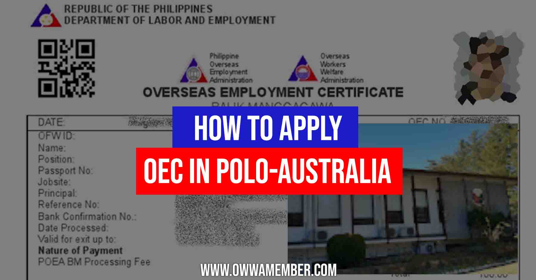 how to apply for oec in polo australia