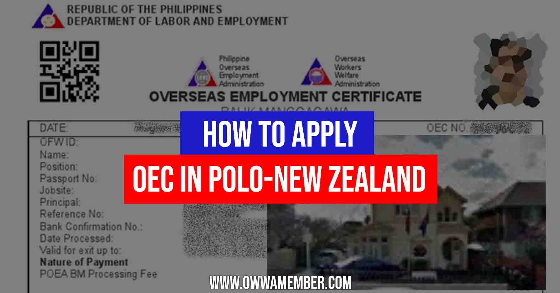 how to apply for oec in polo new zealand