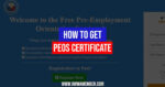 How To Get A PEOS Certificate Online | OWWA Member