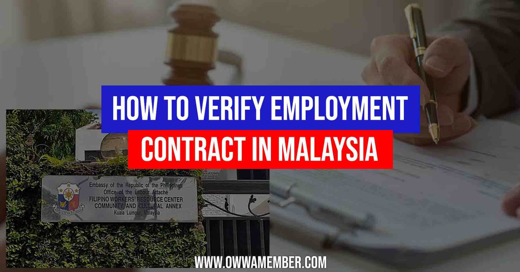 individual contract verification in kuala lumpur malaysia