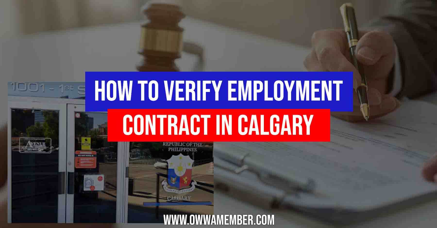 individual contract verification process in calgary canada