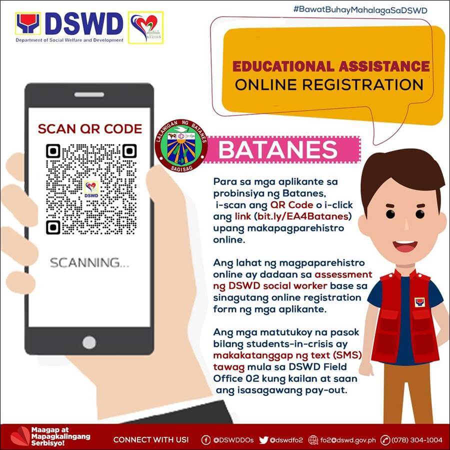 DSWD Region 2 Educational Assistance QR Code Batanes