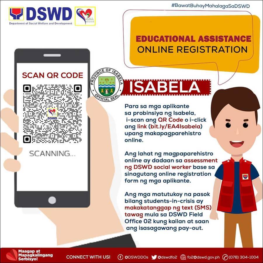DSWD Region 2 Educational Assistance QR Code Isabela