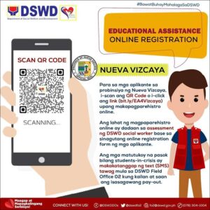 DSWD Region 2 Educational Assistance QR Code Nueva Vizcaya