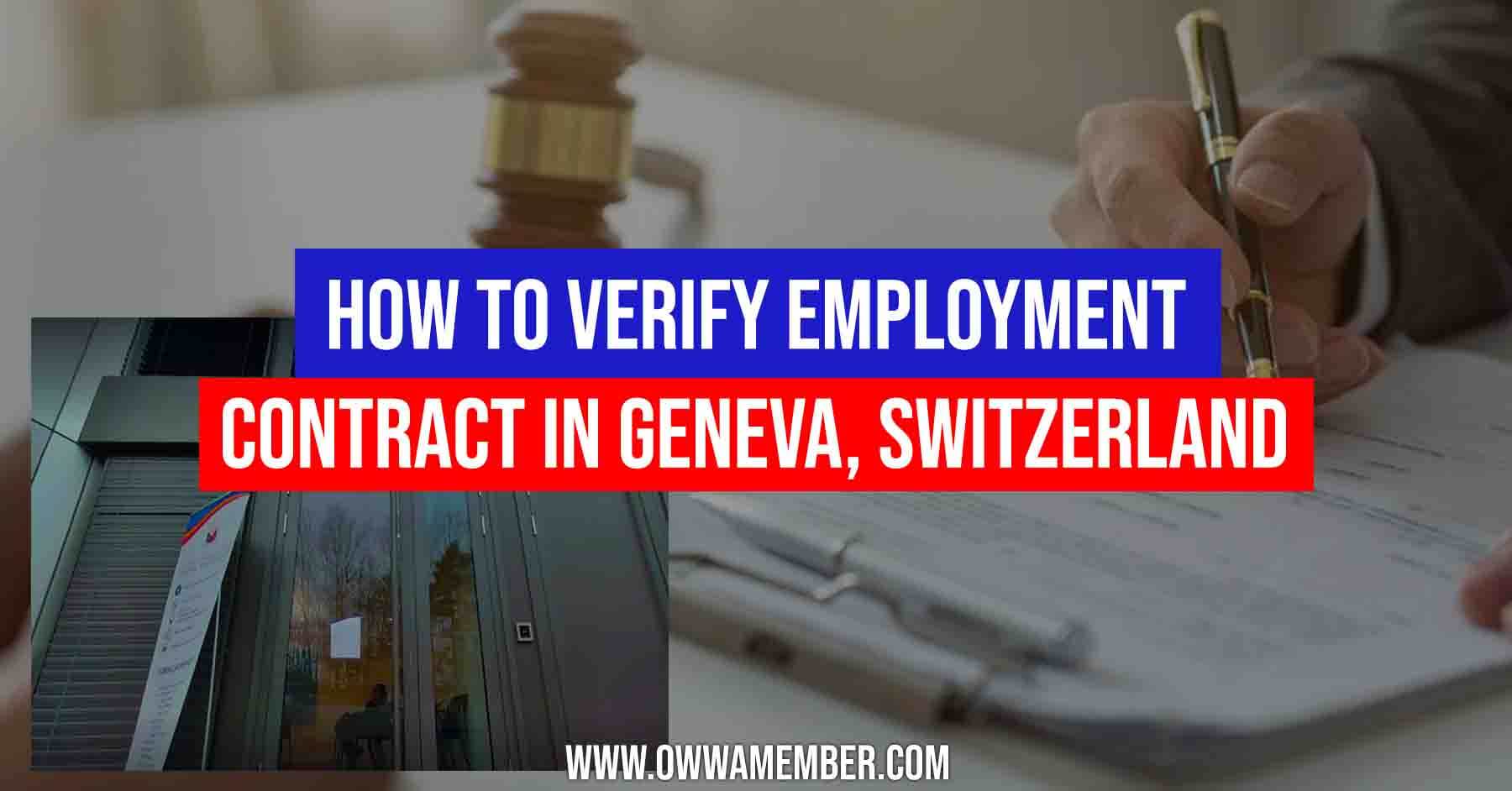 contract verification process in geneva switzerland