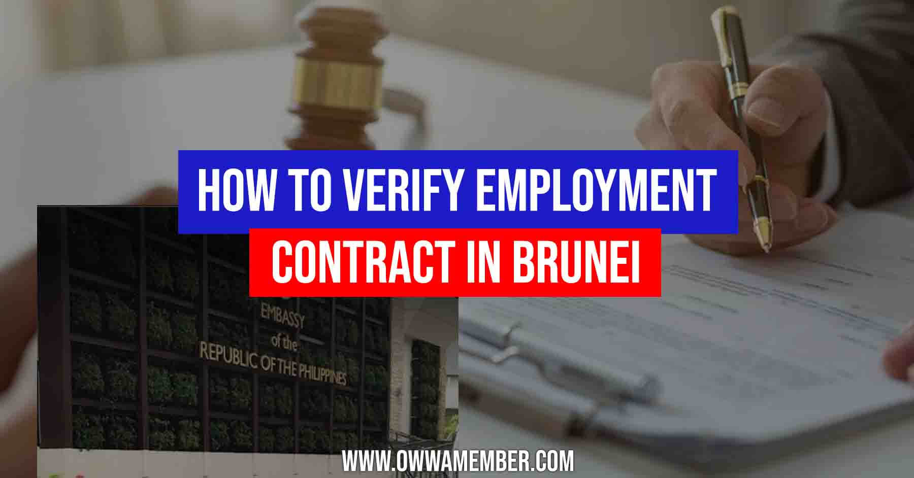 employment contract verification in brunei