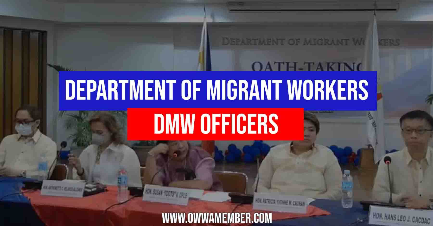department of migrant workers officers