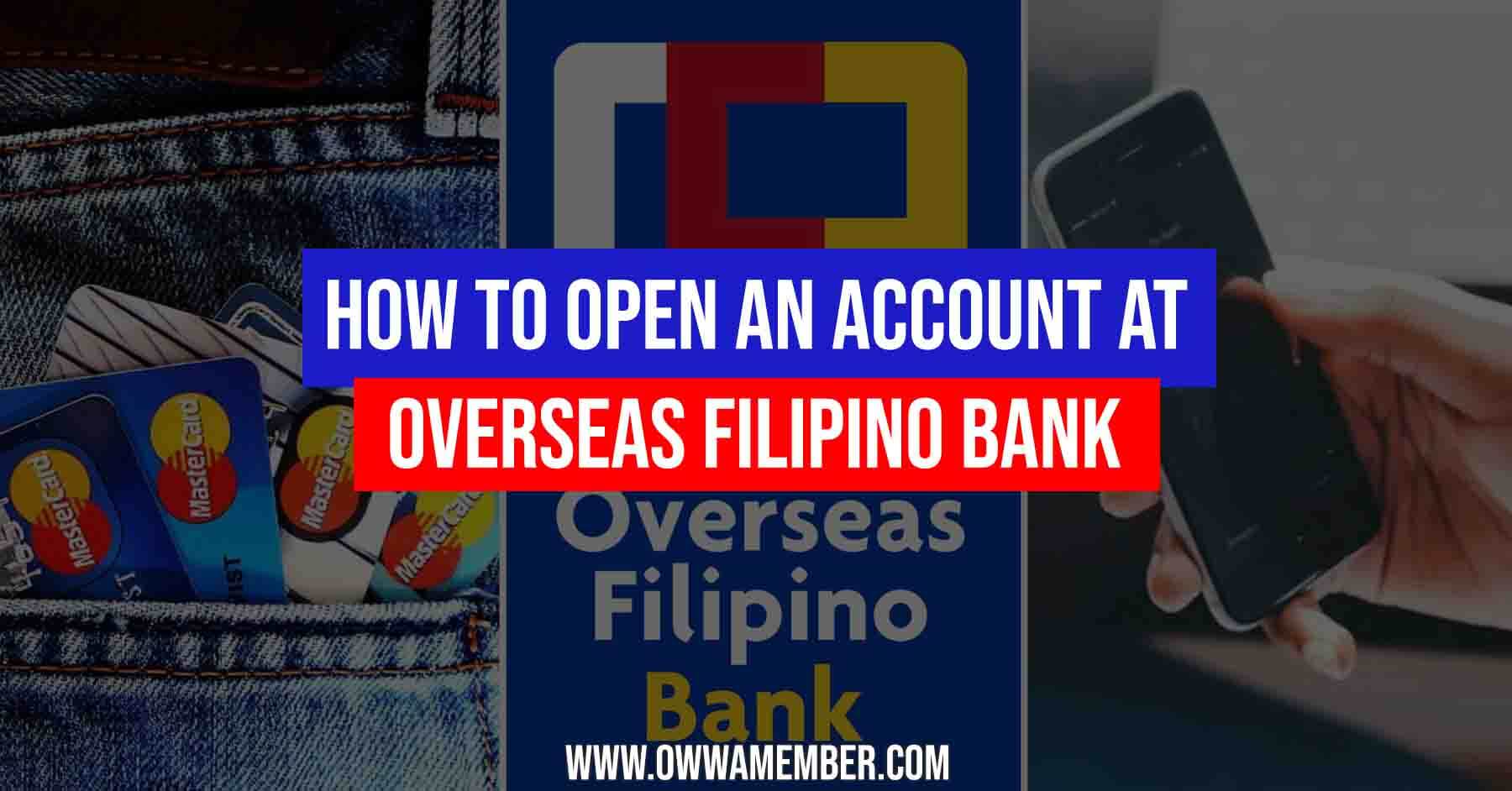 how to open overseas filipino bank account