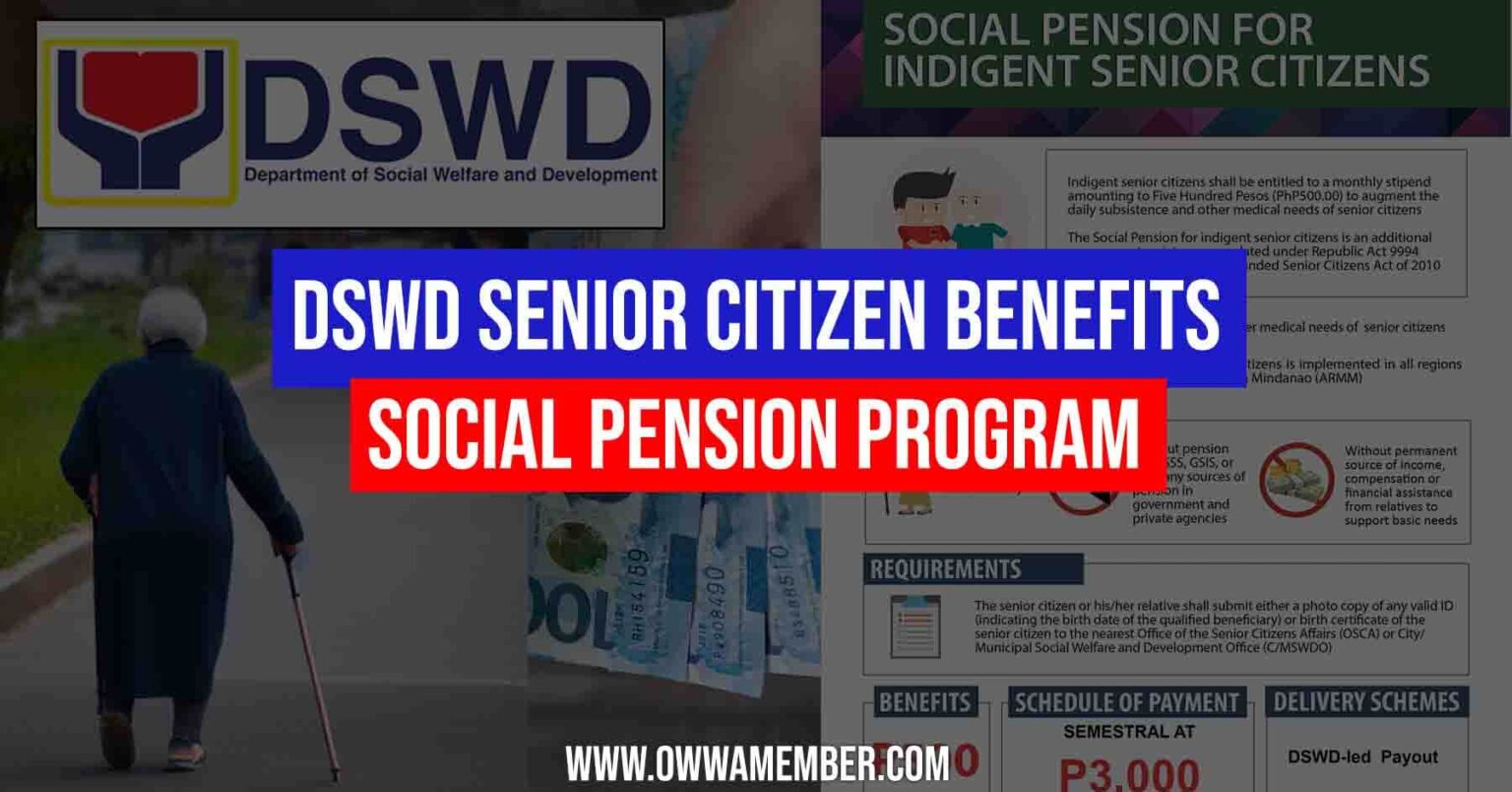 How To Apply Dswd Social Pension Program For Senior Citizens Owwa Member