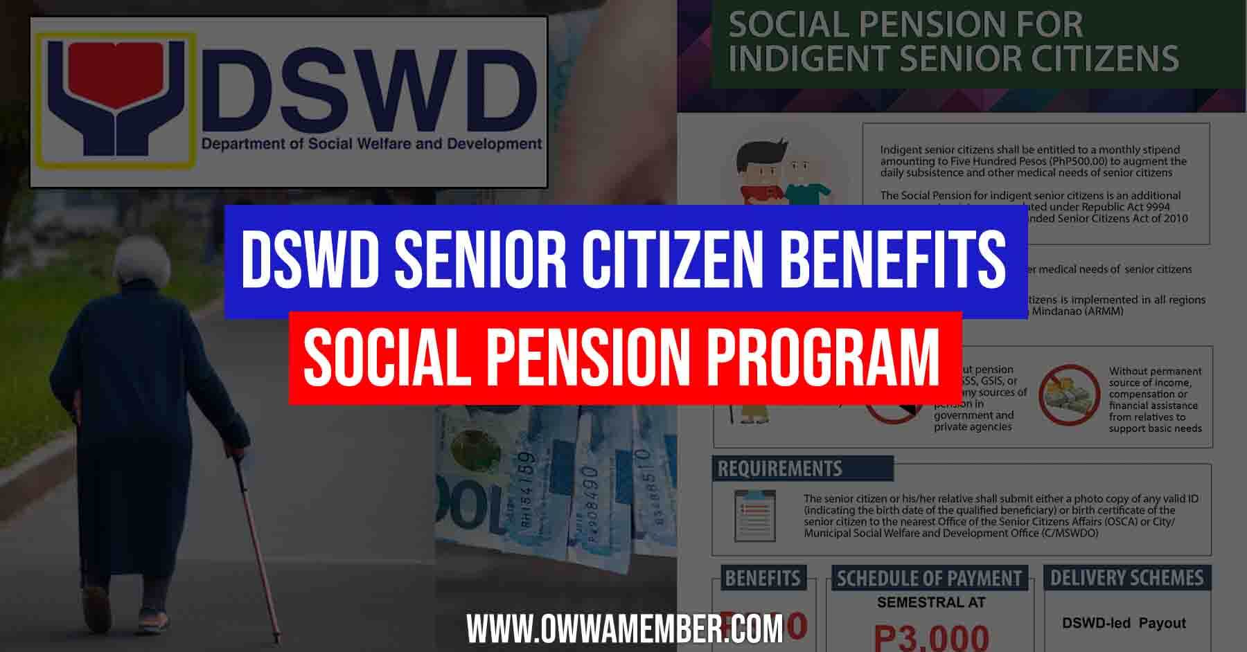 apply dswd senior citizen social pension program