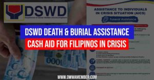 How to Get Cash Aid in DSWD Burial Assistance Program | OWWA Member