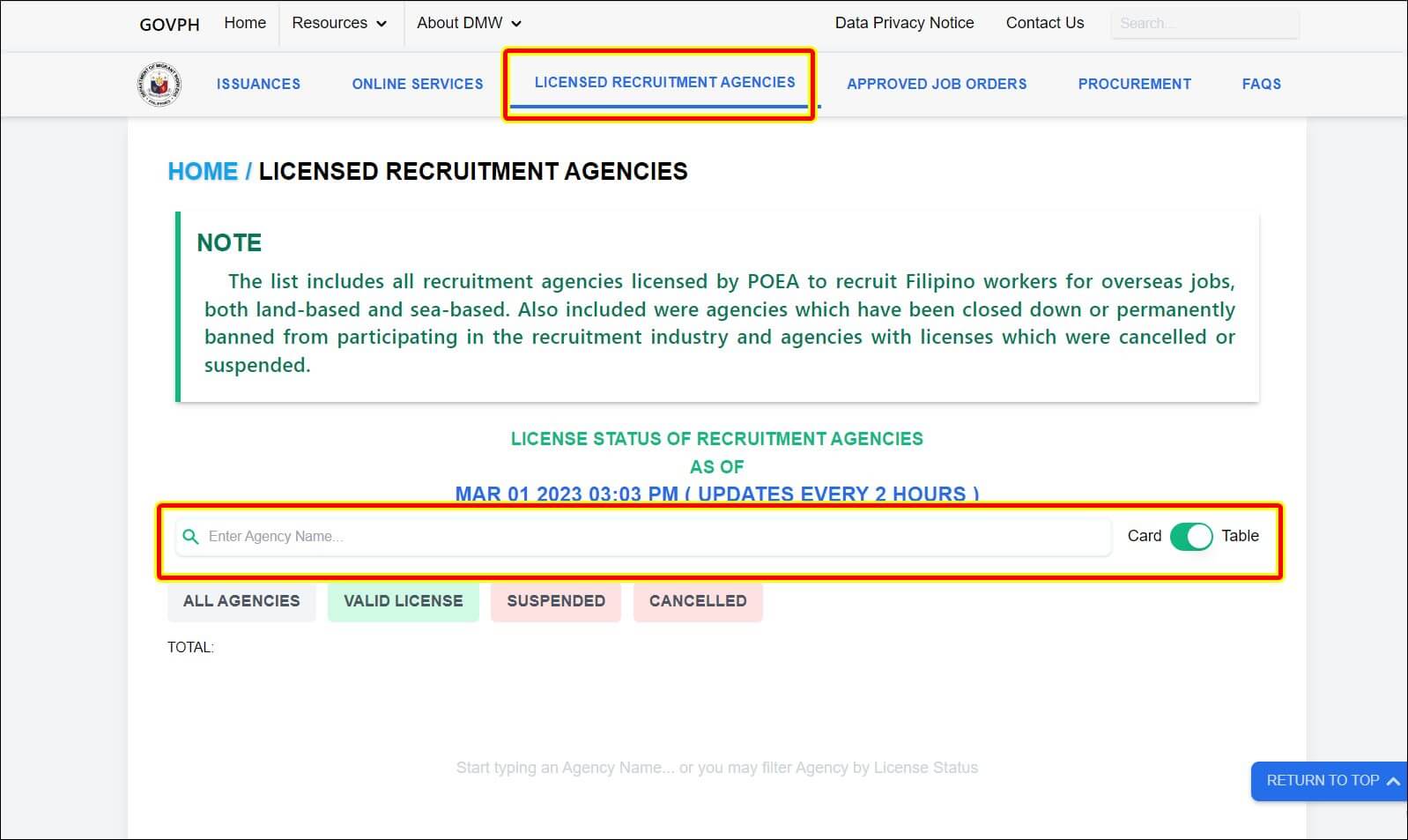 how to verify poea job hiring abroad licensed recruitment agency