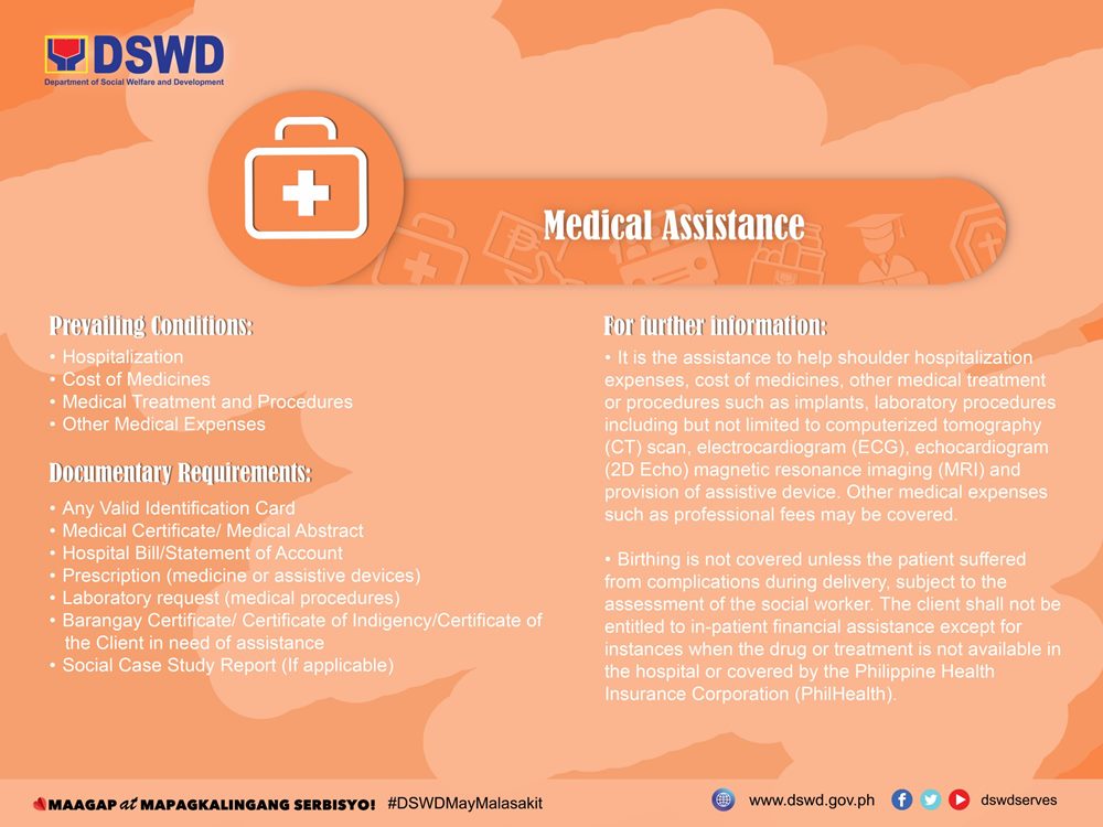 medical cash aid from dswd for filipinos in crisis