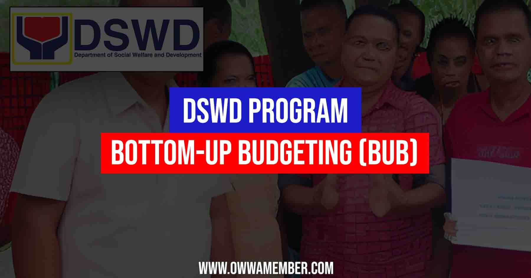 dswd bottom up budgeting program