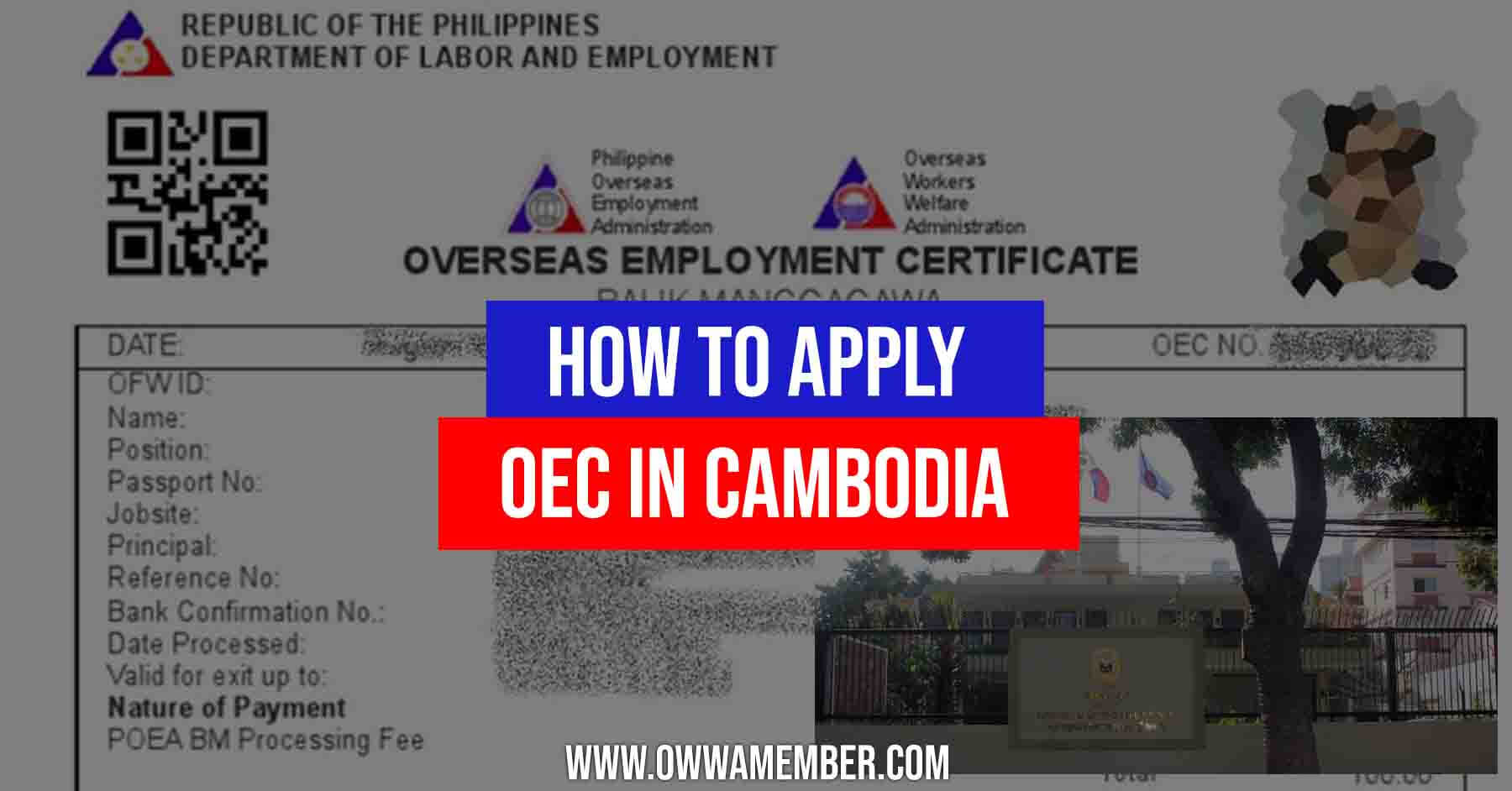 how to apply oec overseas employment certificate cambodia