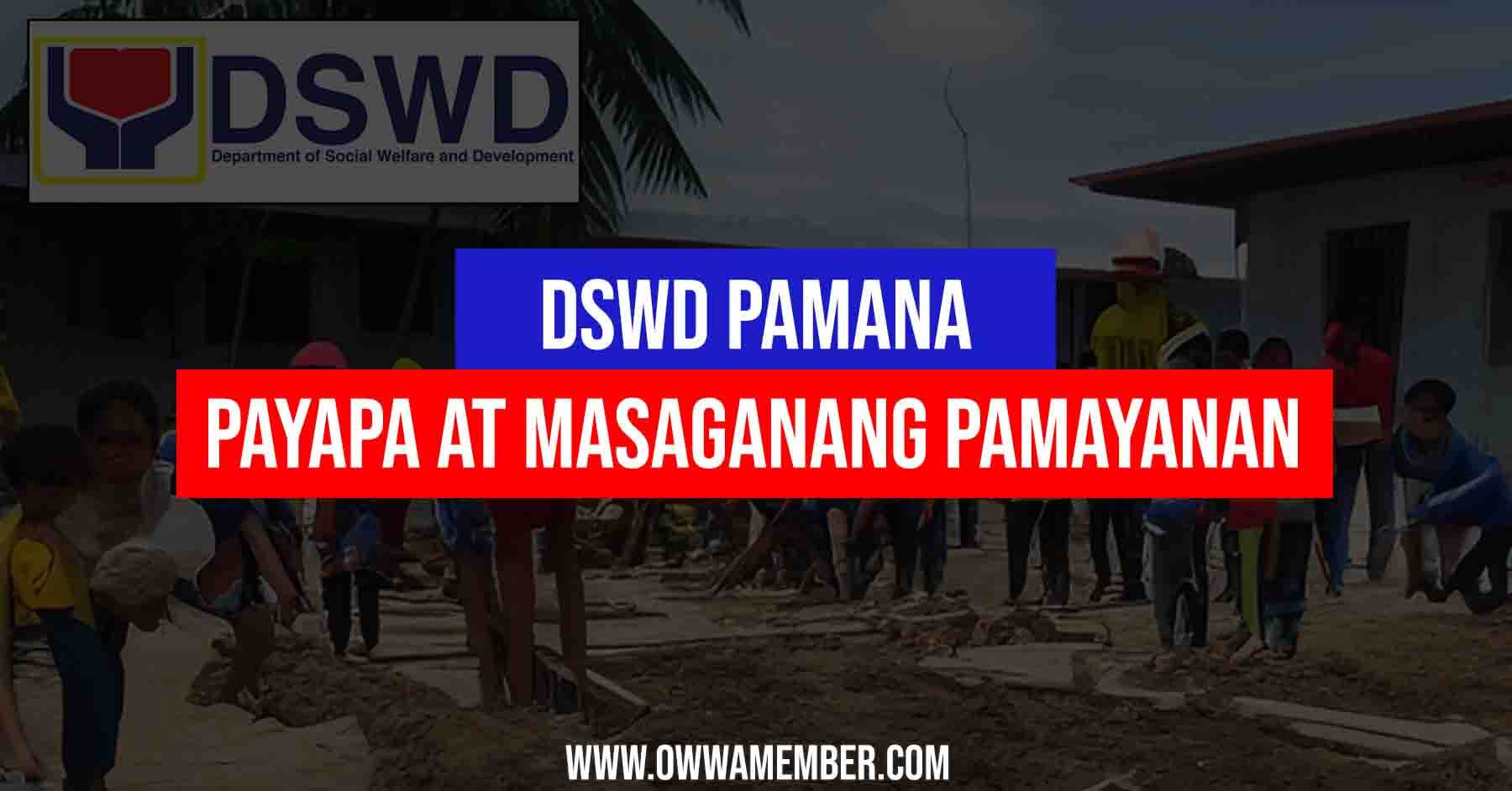 dswd pamana program