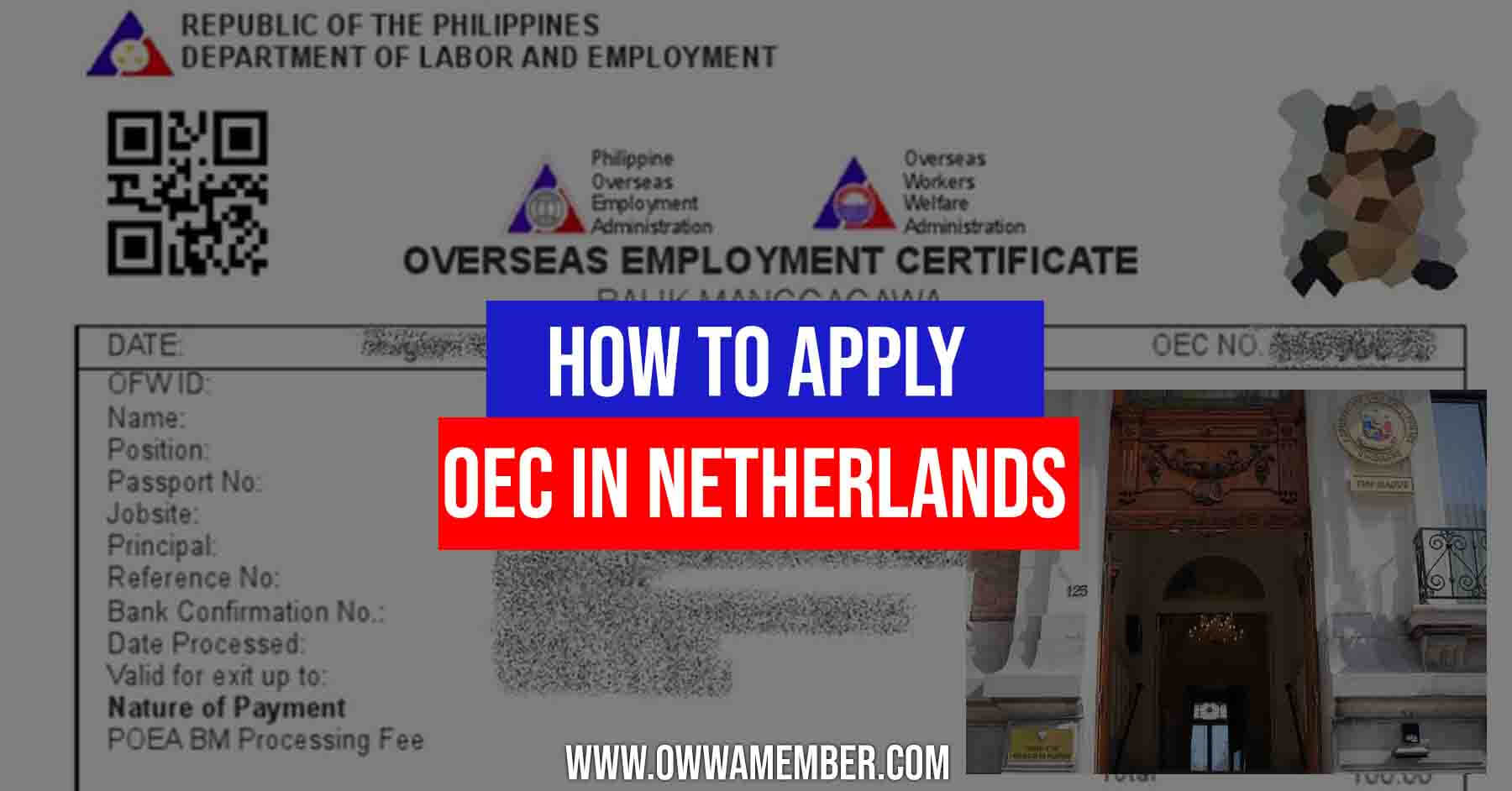 oec overseas employment certificate balik manggagawa ofw in netherlands