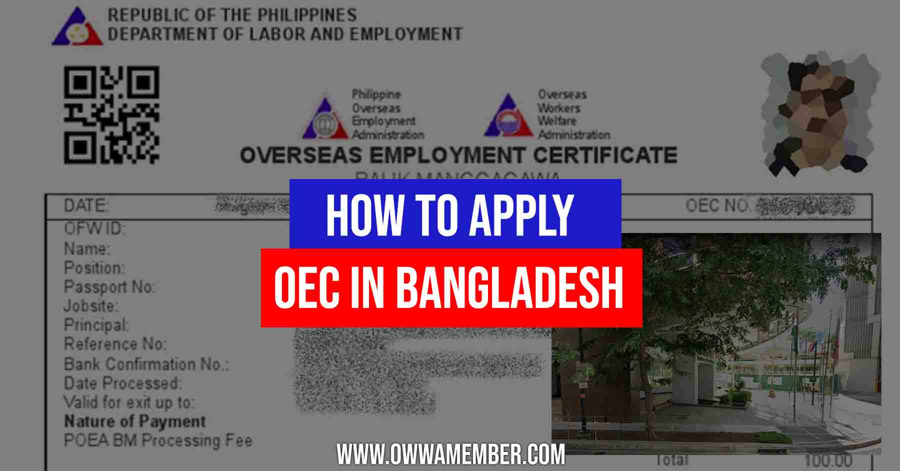 overseas employment certficate oec balik manggagawa bangladesh