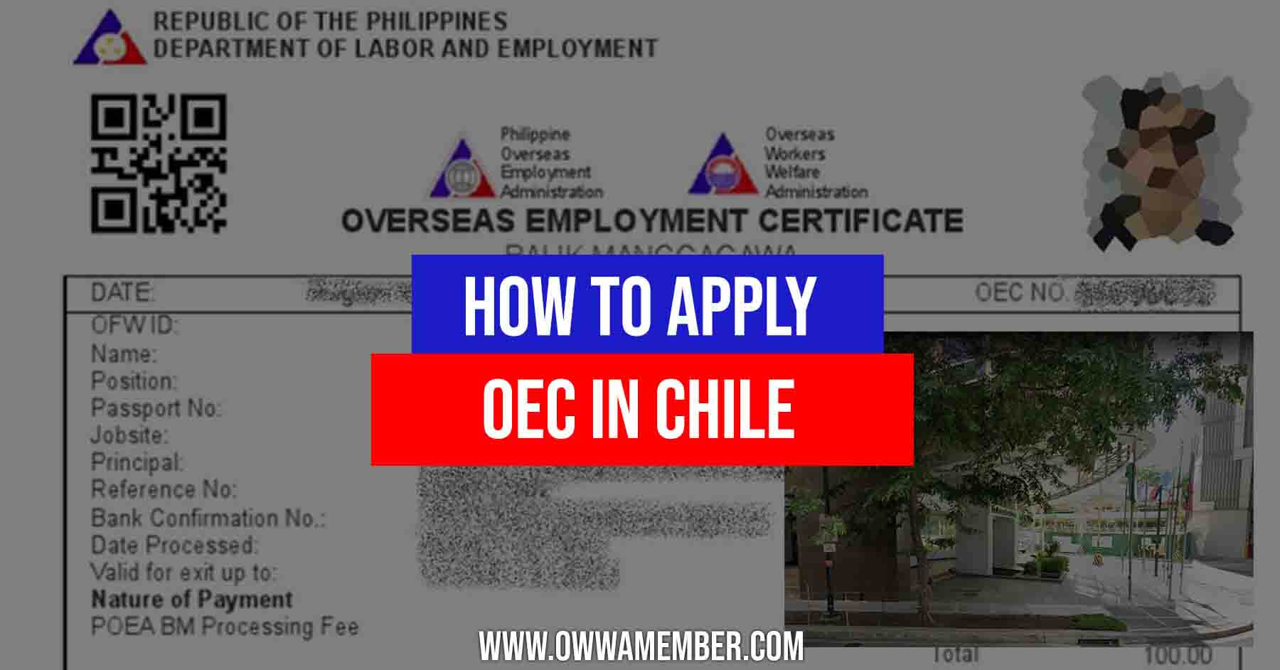overseas employment certificate oec balik manggagawa chile