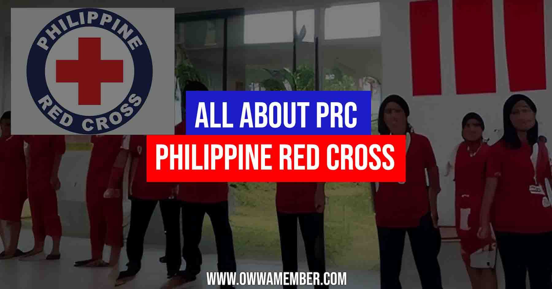 Prc Philippine Red Cross Purpose Functions And Responsibilities Owwa Member 8704