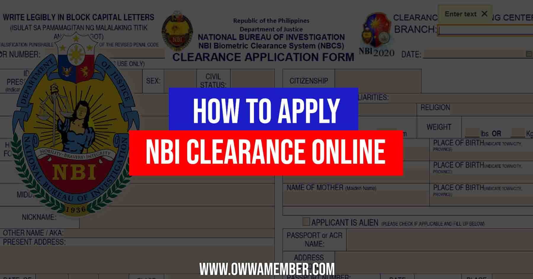 how-to-apply-for-nbi-clearance-online-owwa-member