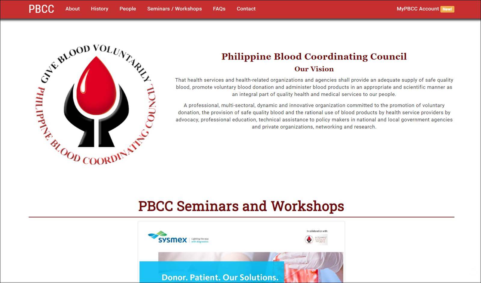 website of philippine blood coordinating council
