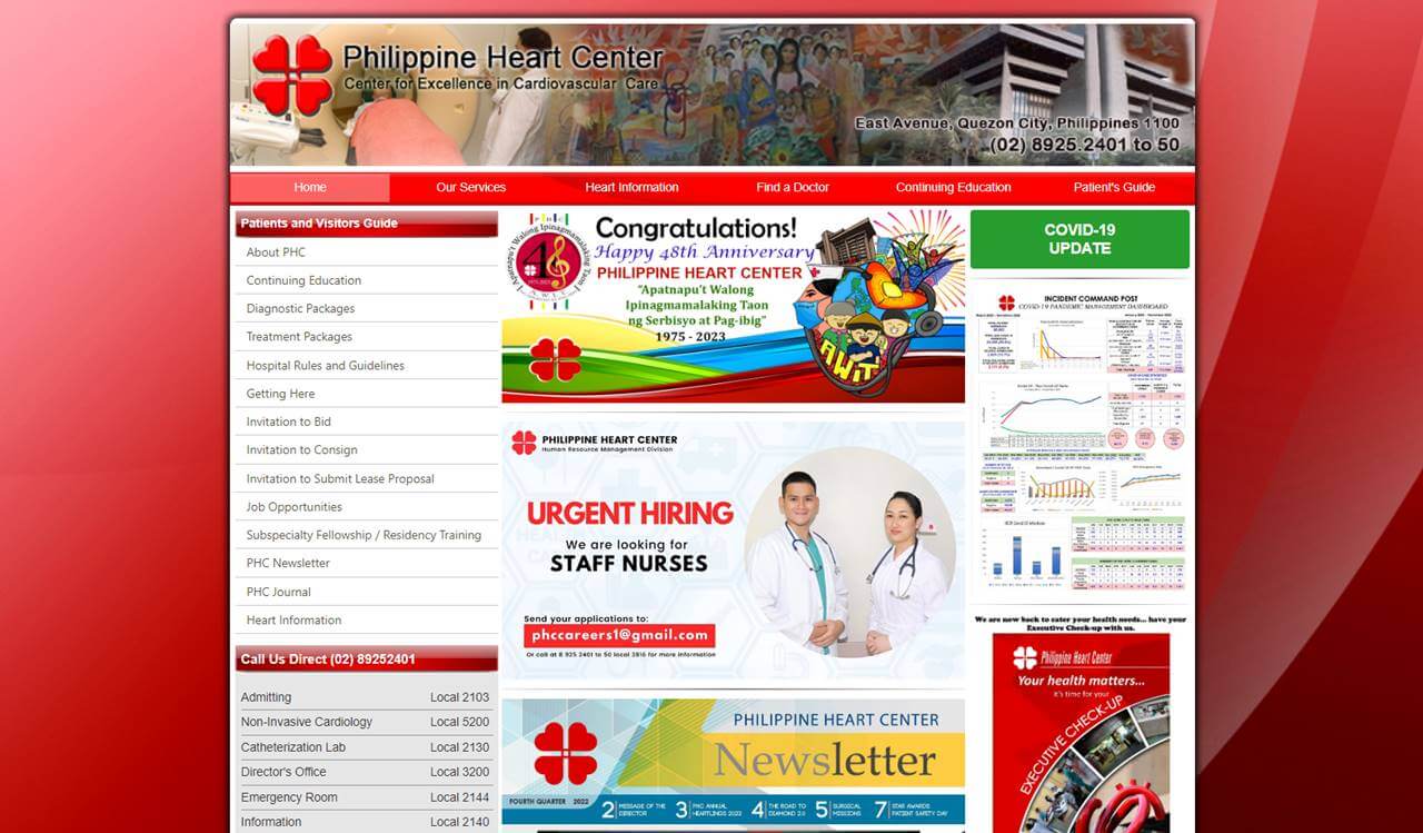 website of philippine heart center