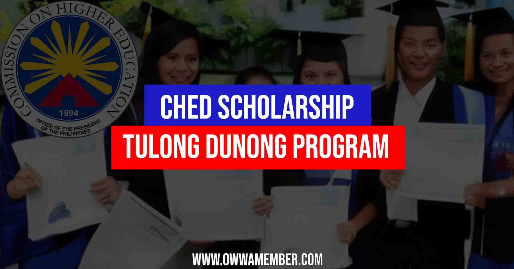 ched tulong dunong scholarship program