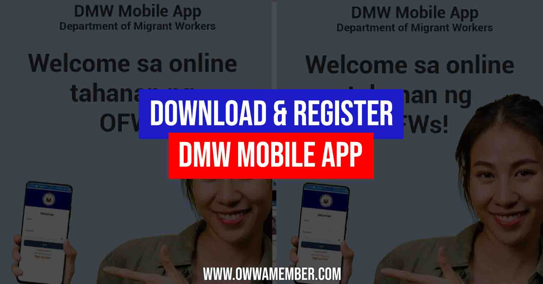 dmw mobile app download and register for ofws