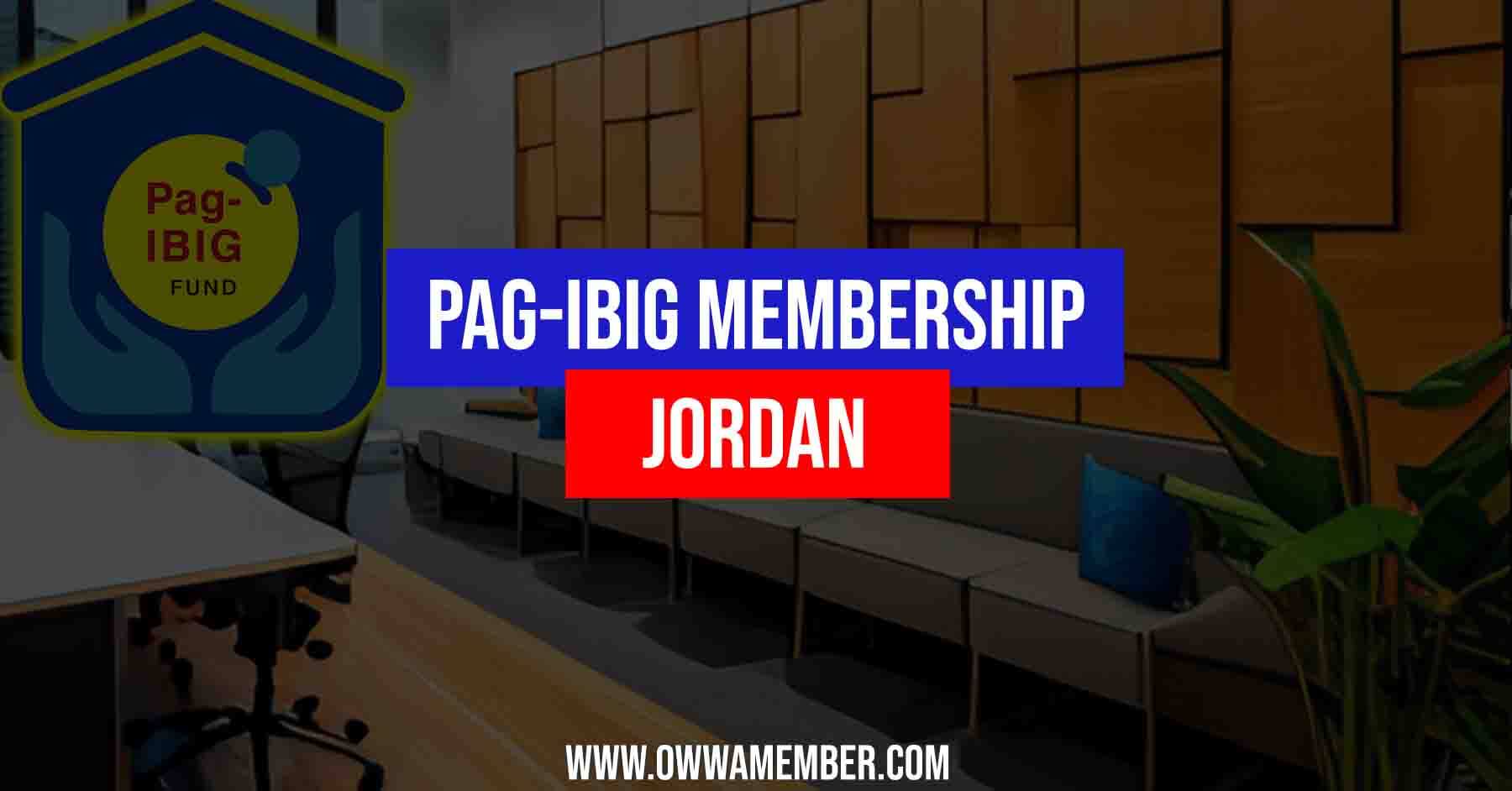 apply pagibig membership in jordan