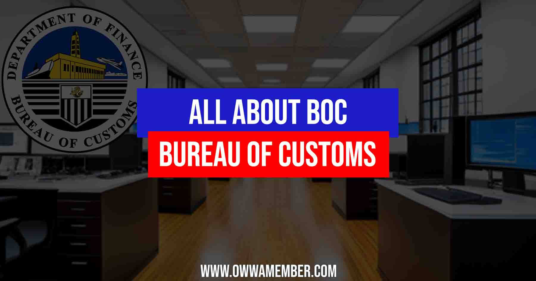 bureau of customs philippines purpose functions responsibilities