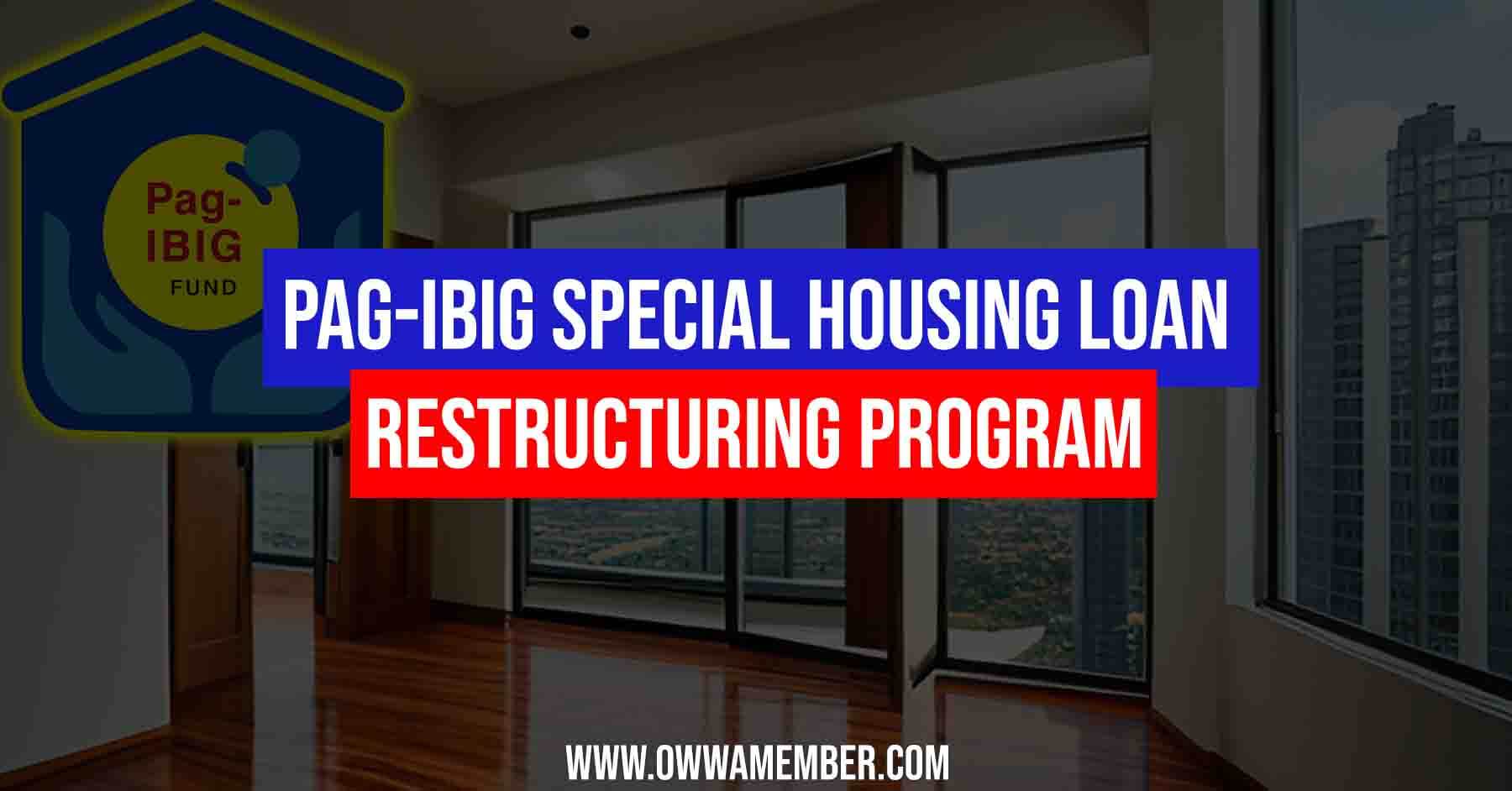 pagibig housing loan restructuring program