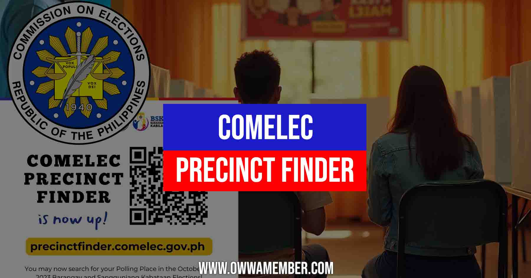 comelec find precinct number as a filipino registered voter