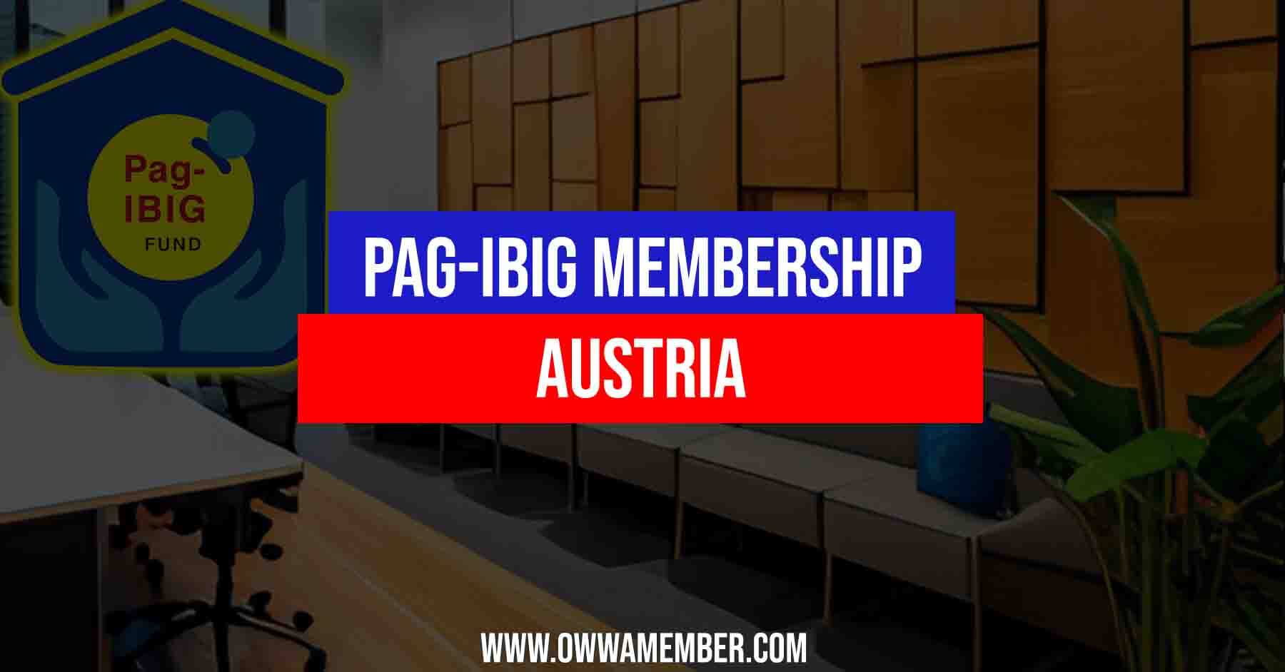 how to apply pagibig membership in austria